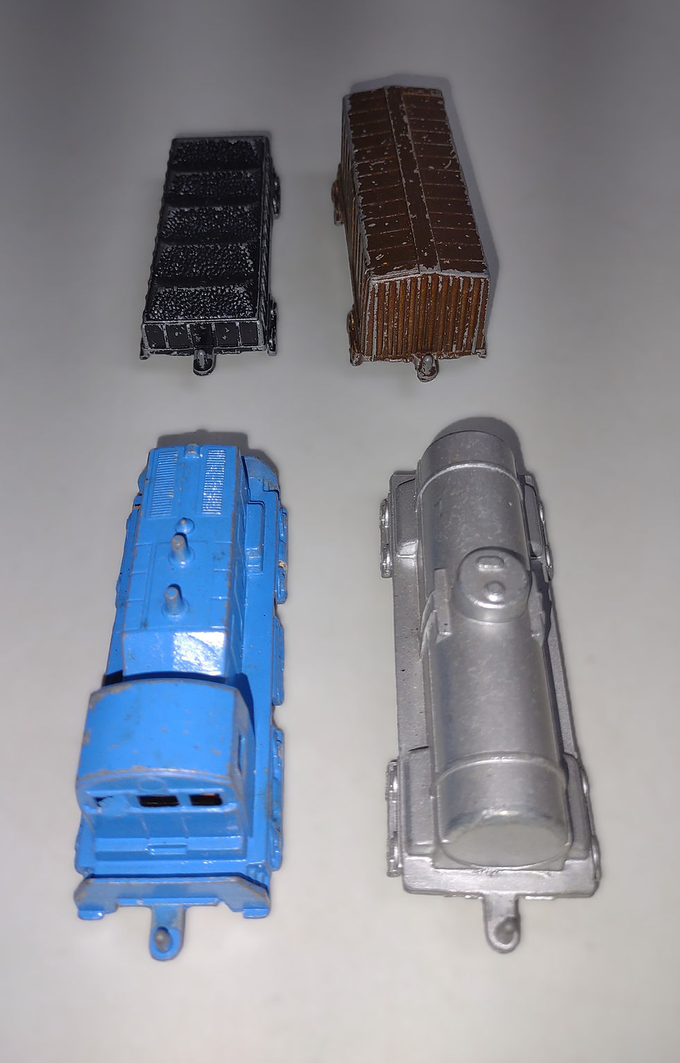 Thumbnail: Set of 4 Tootsie Toy Metal Train Caboose Toys