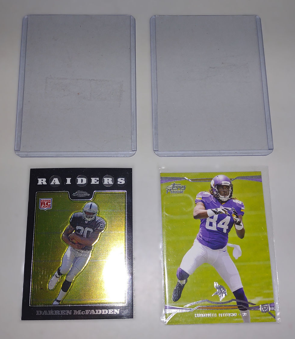 Thumbnail: 2 Pack Topps Player Card Pack Patterson & McFadden (In Sleeves)