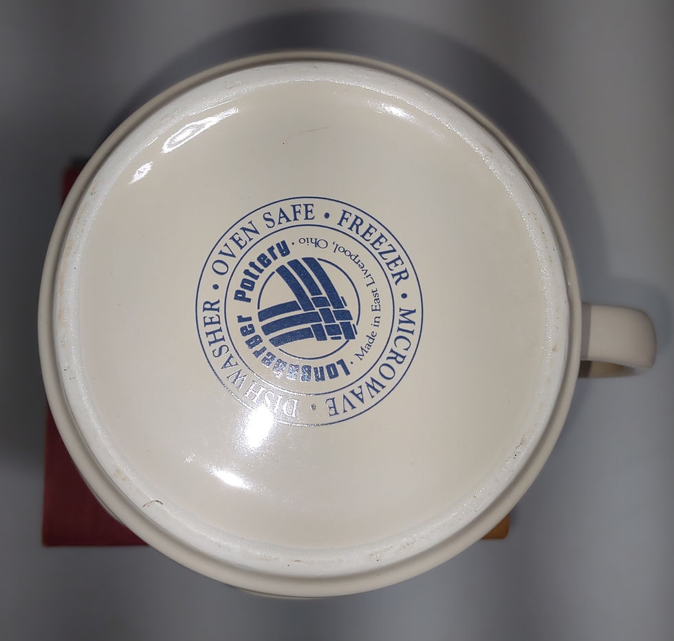 Thumbnail: Longaberger "Classic Blue" Large Milk Pitcher