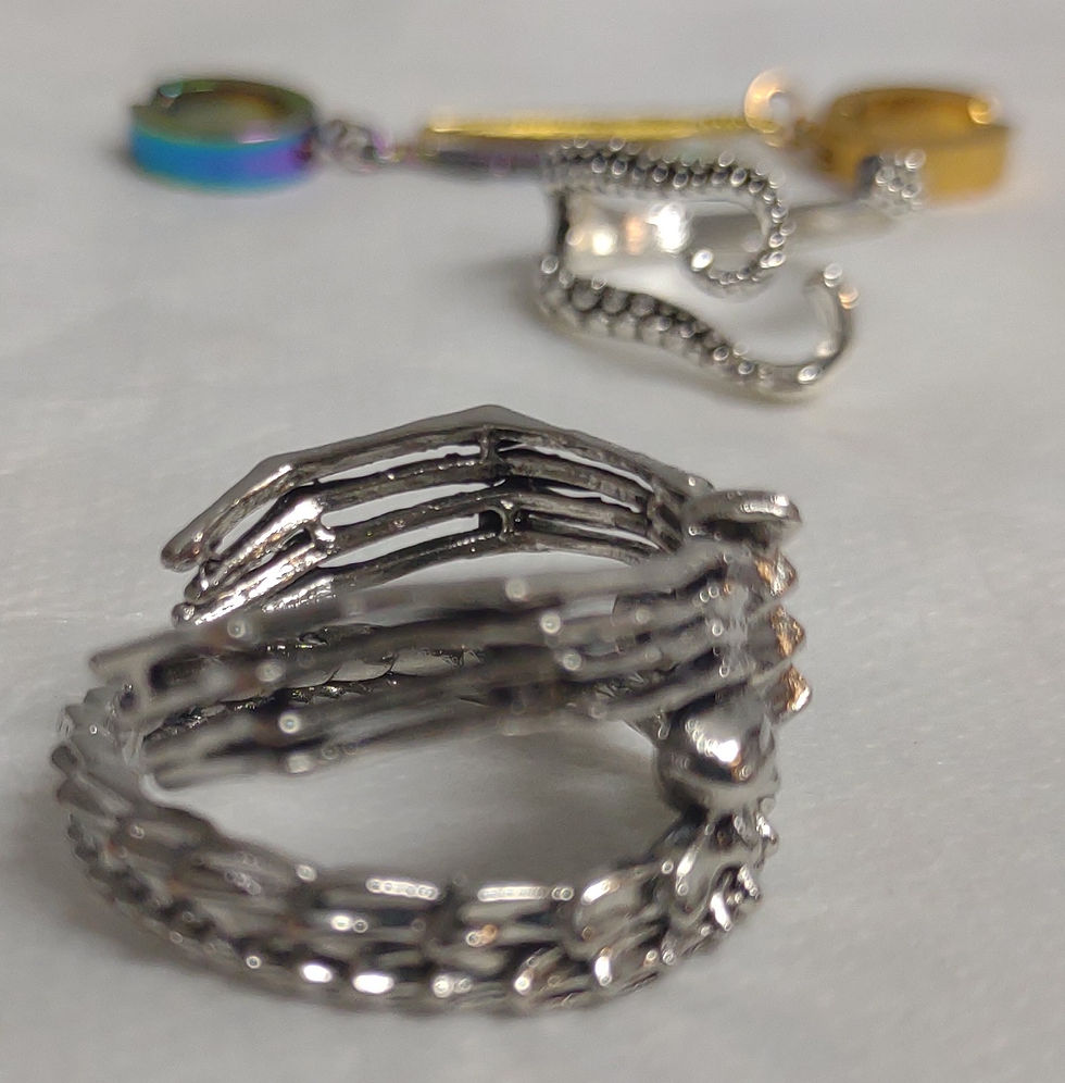 Thumbnail: MISC SET of 4, 2 Ear Cuffs, 2 Rings