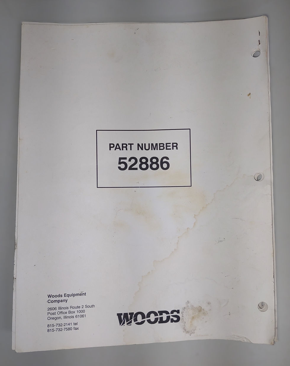 Thumbnail: Operator's Manual Woods Rearmount RD6000, RD7200, RD 8400, White