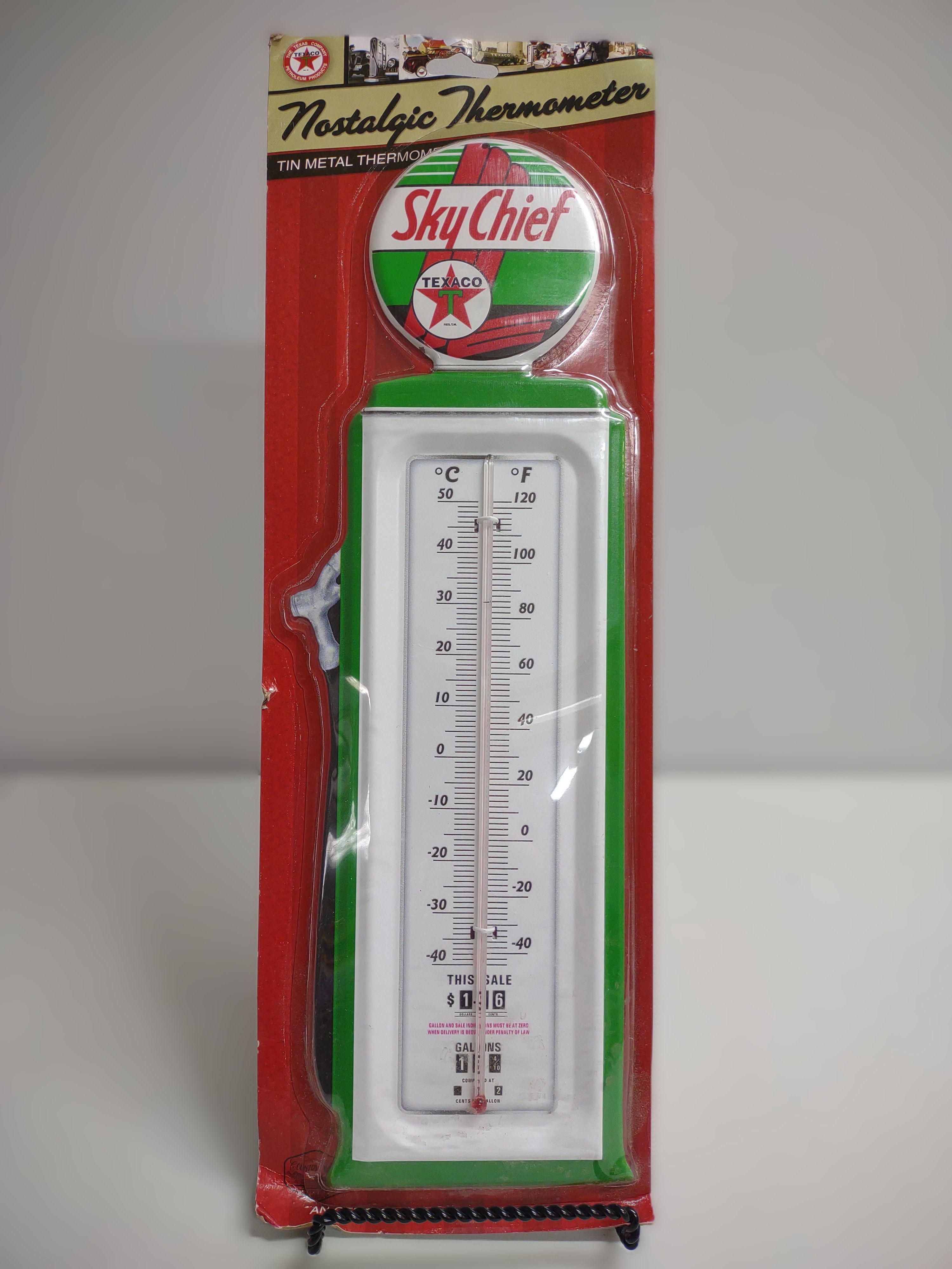 Nostalgic Sky Chief Texaco Large Thermometer Outdoor