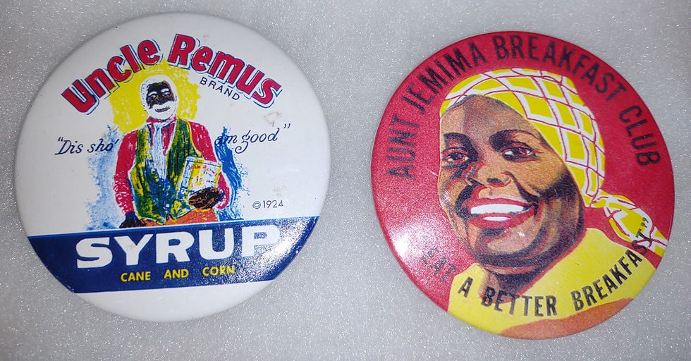 Black Americana Button Set #2 (with case)