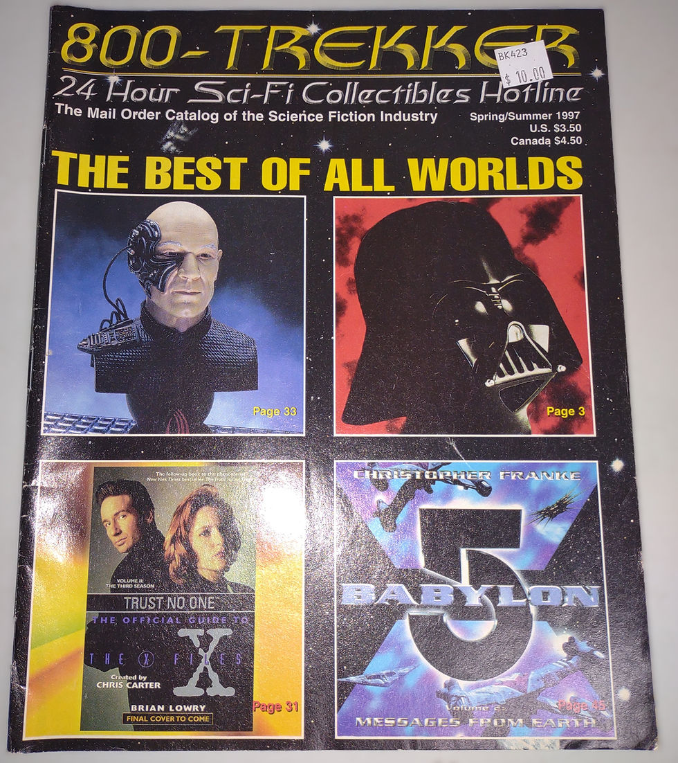 800-TREKKER Spring/Summer 1997 The Mail Order Catalog (Science Fiction Industry)