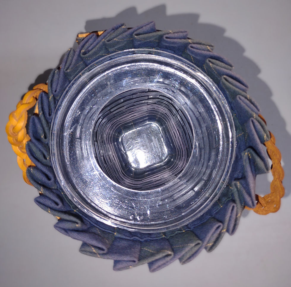 Thumbnail: Longaberger 2001 Charter Member Collector's Club Basket (2 leather loops)
