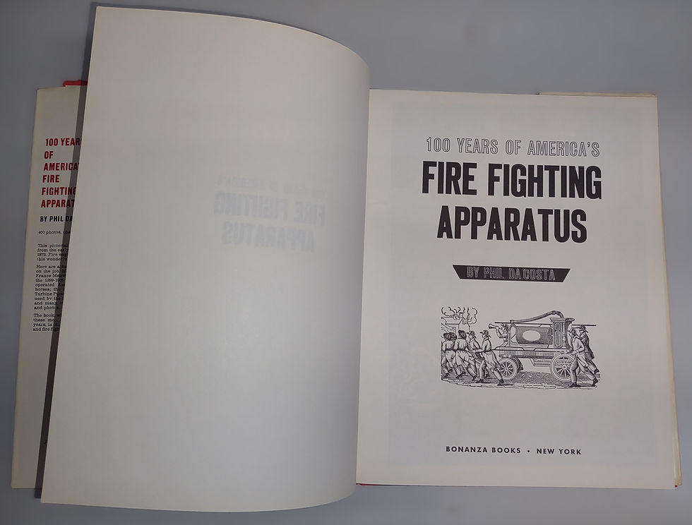 Thumbnail: 100 Years of America's Fire Fighting Apparatus 1863-1963 Book