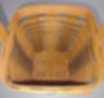 Thumbnail: Longaberger 1993 Heartland Large Peg Basket (w/ stationary handle)