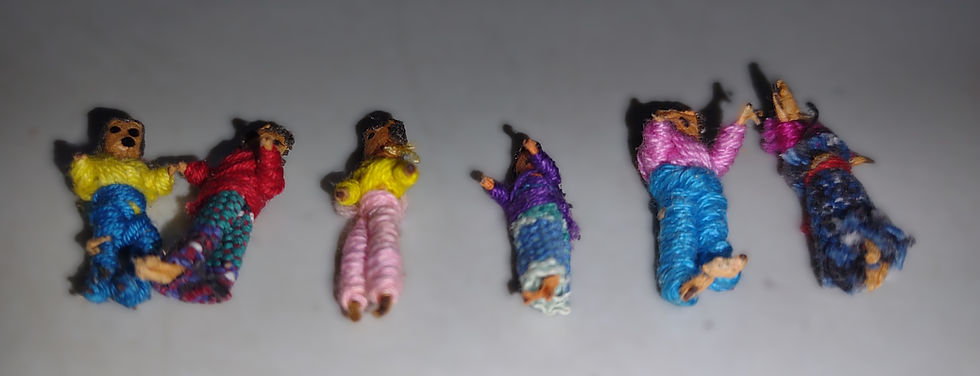 Thumbnail: Set of 6 Worry Dolls with Case, Hand Made In Guatemala