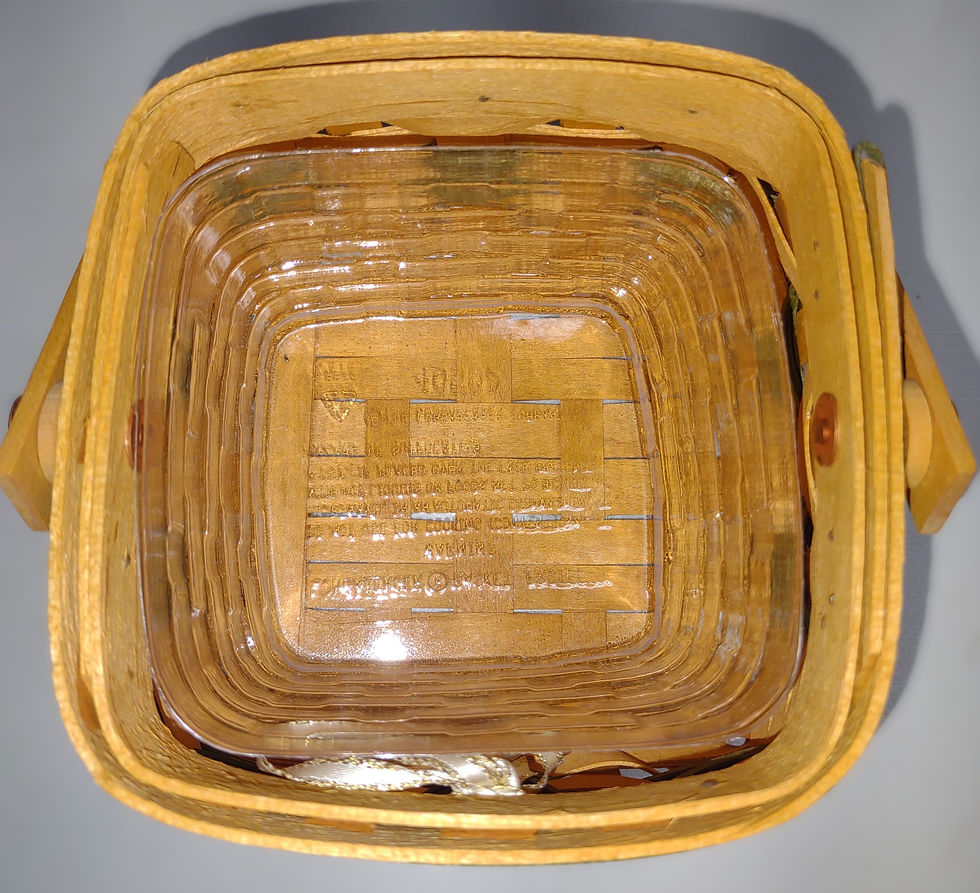 Thumbnail: Longaberger 2000 Let It Snow Tree Trimming Basket