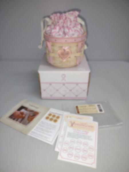 Longaberger 2006 Horizon of Hope White Washed Basket