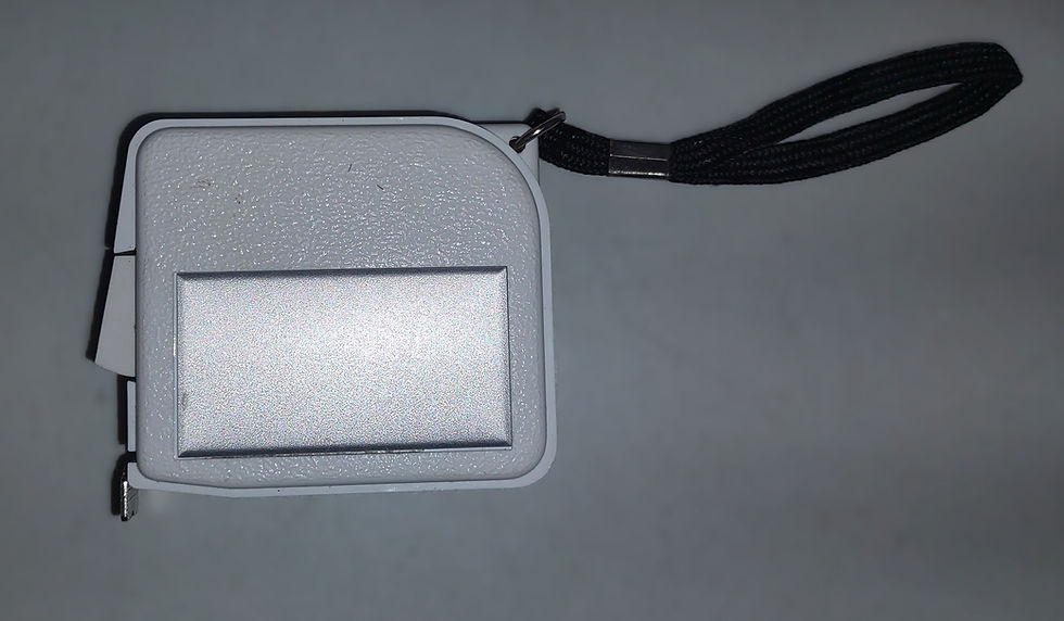 Thumbnail: White Tape Measurer (w/ black loop)