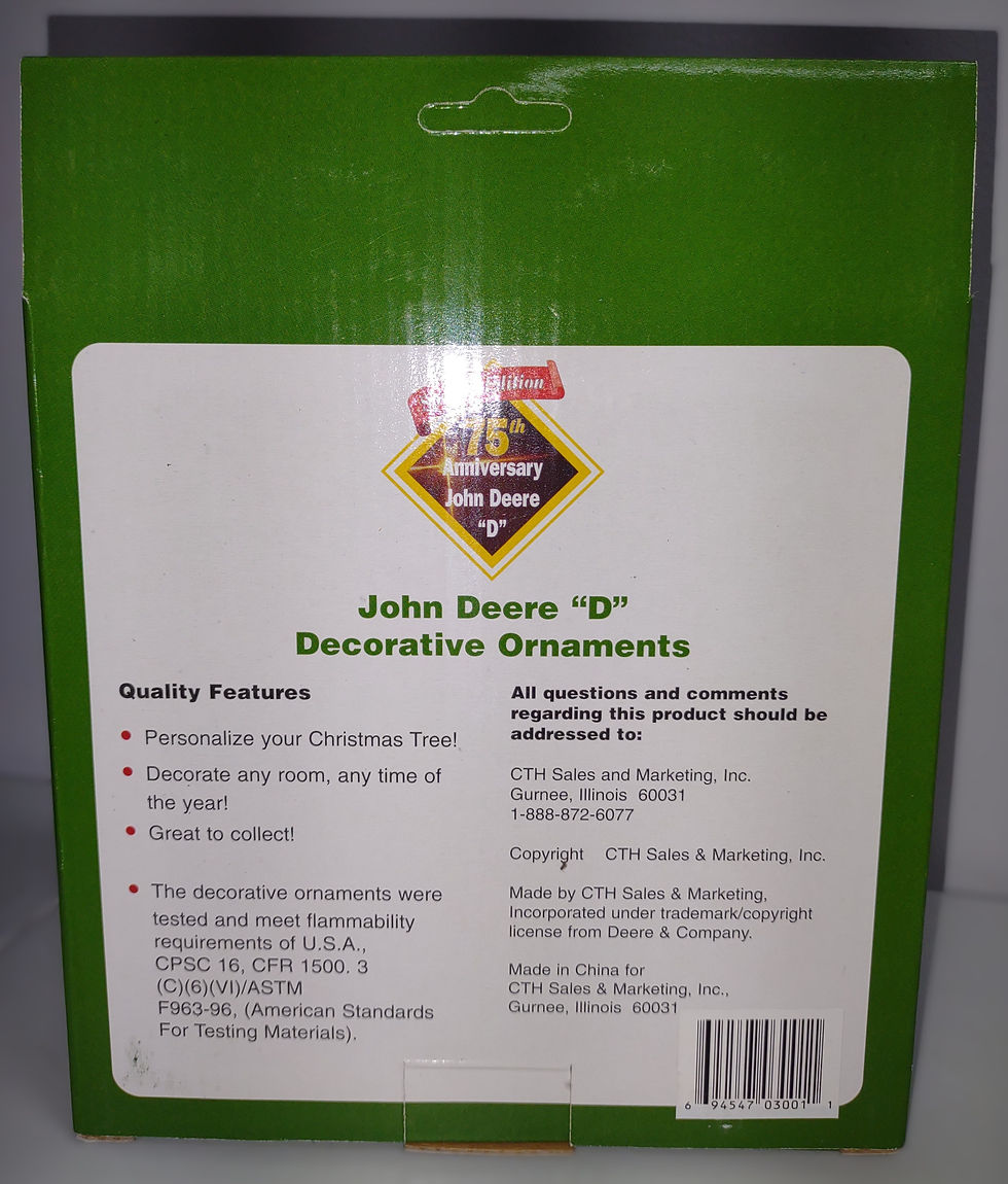 Thumbnail: John Deere 75th Anniversary Ornaments