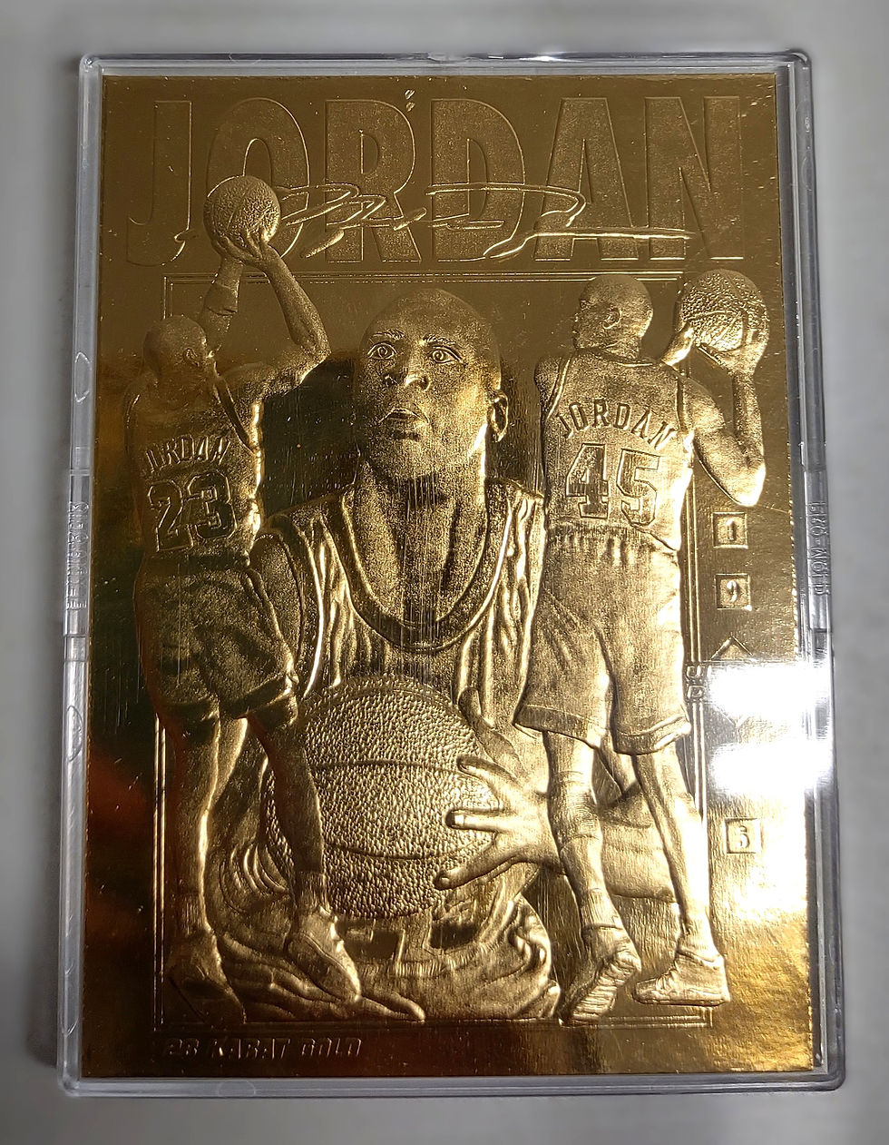 Thumbnail: 1995 Michael Jordan Upper Deck 23 Karat Gold Card (With Box)