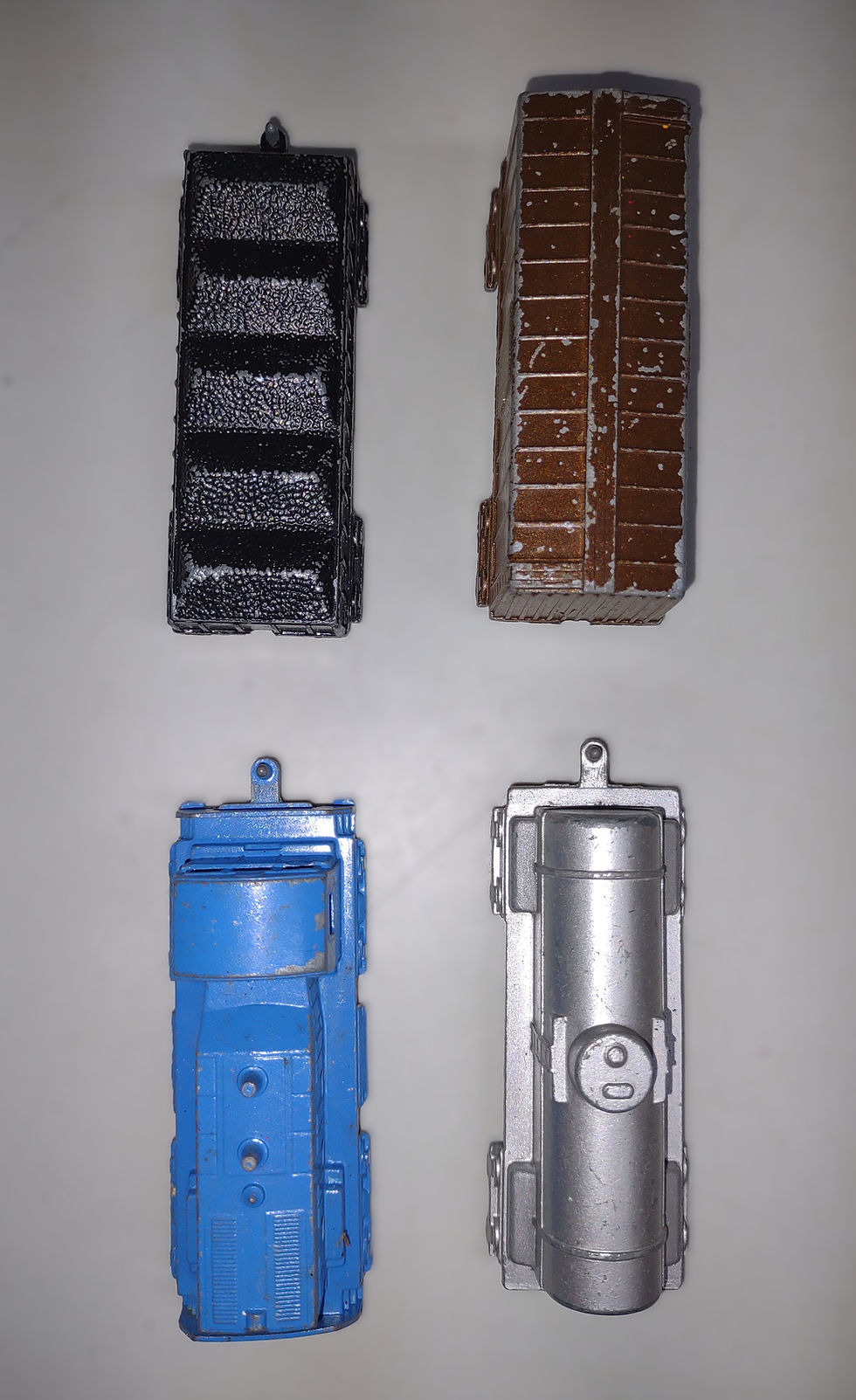 Thumbnail: Set of 4 Tootsie Toy Metal Train Caboose Toys