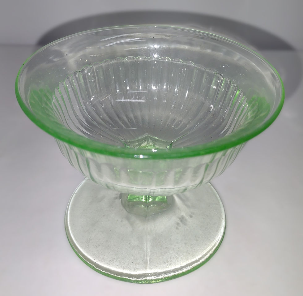 Uranium Glass Goblet