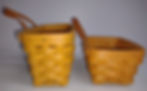 Thumbnail: Longaberger Key Basket Set (1 small 1996, 1 medium 1998)