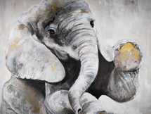 Acryl auf Leinwand "Riesenpfote"