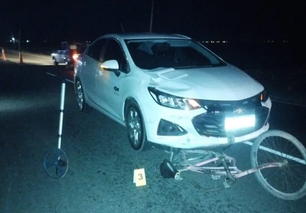 Atropellaron de atrás a un ciclista en 9 de Julio: ¿estaba ebrio?