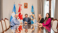 Orrego recibió al embajador de Canadá en Argentina