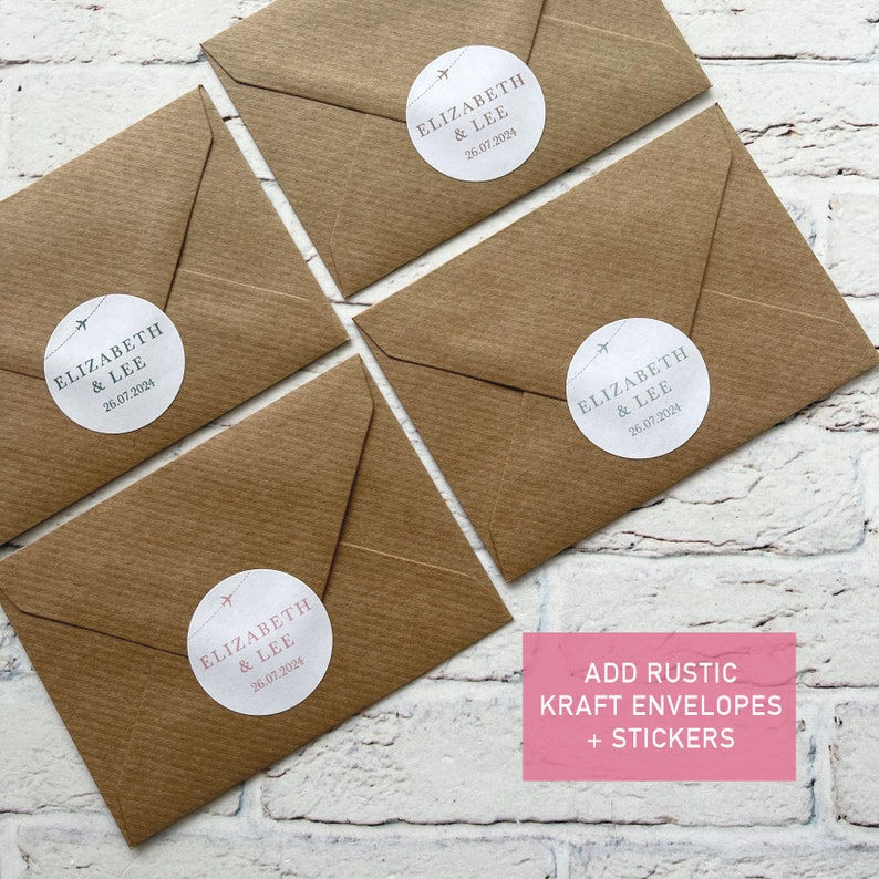 Thumbnail: Acrylic Plane Fridge Magnet Save the Dates