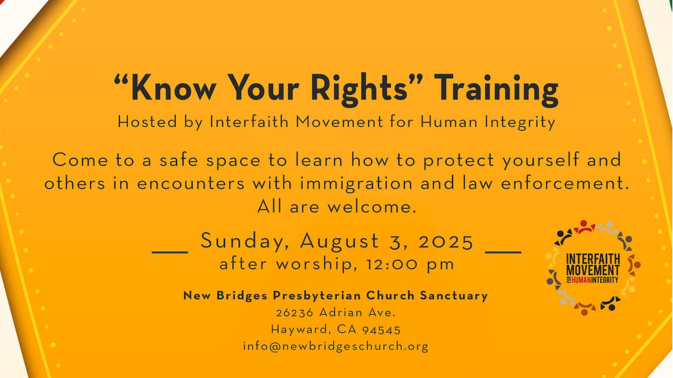 "Know Your Rights" Training