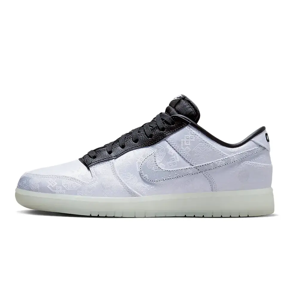 CLOT x fragment x Nike Dunk Low Black White