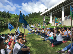 Boy Scouts hold their outdoor activity at 3 Springs Mountain Park