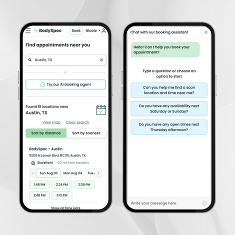 BodySpec AI Booking Chat