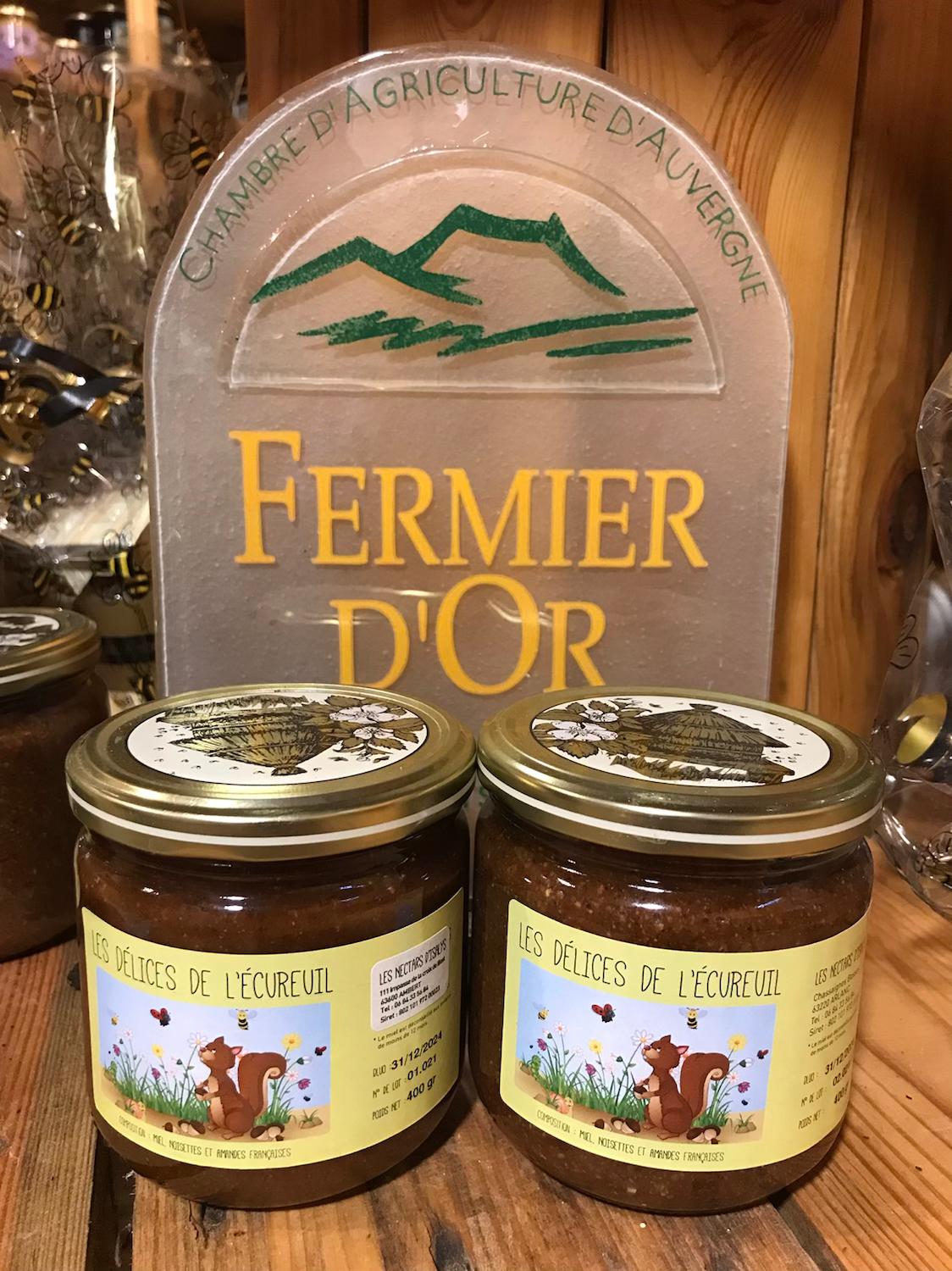 Pâte à tartiner "Les délices de l'écureuil" 230gr