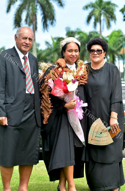 Ratu Epeli & Adi Koila Nailatikau at daughter Litia's admission to the Bar