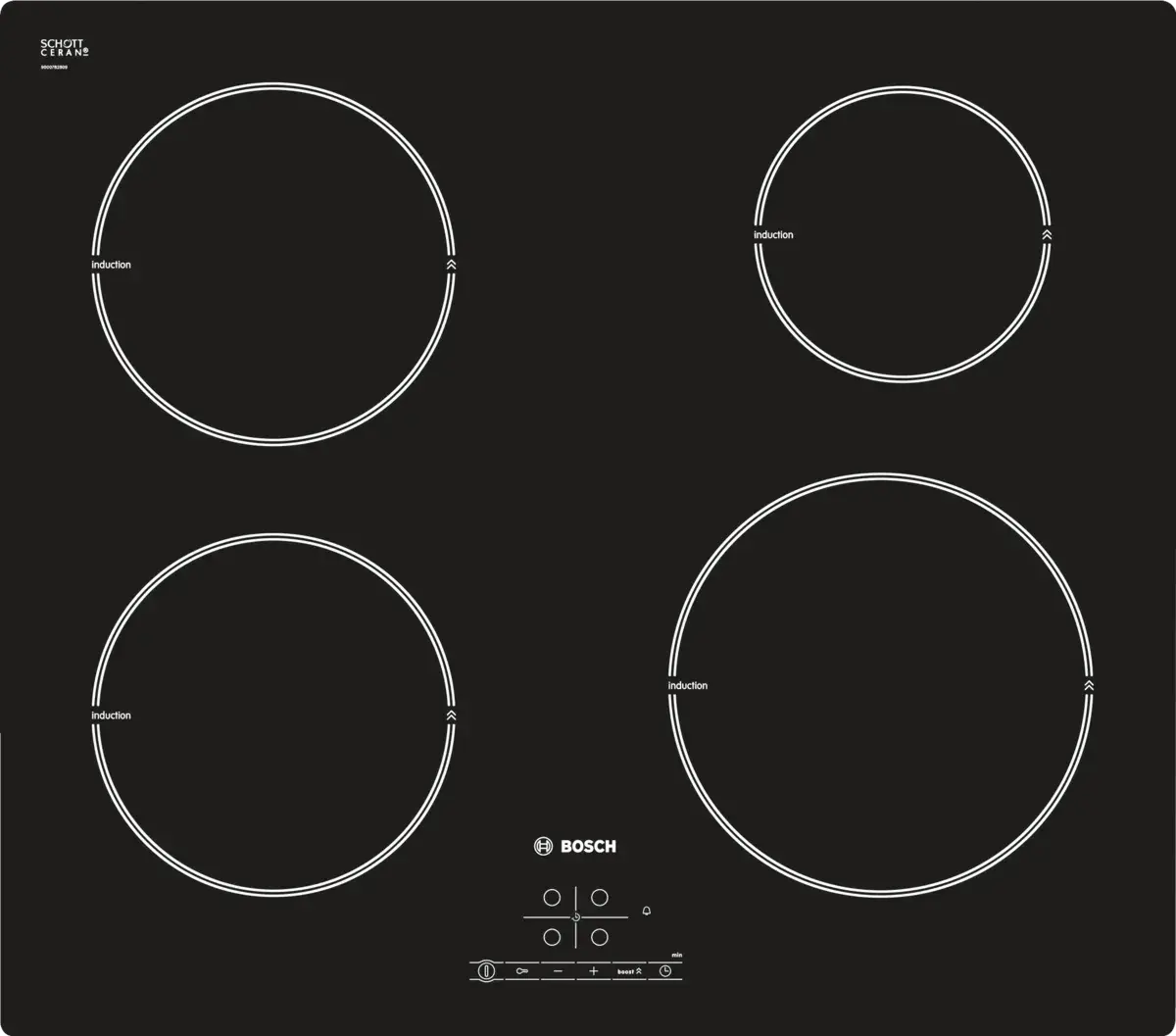 Bosch Induction hob 60 cm Black PIE611B18E