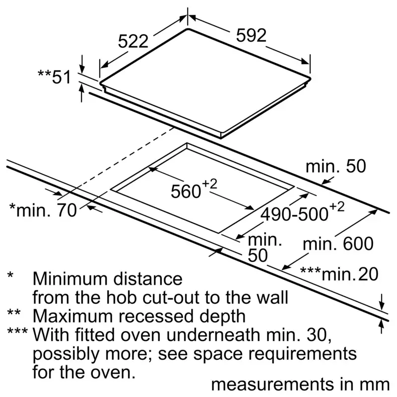 Thumbnail: Bosch Induction hob 60 cm PTC651B17E