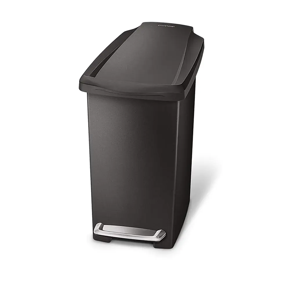 Thumbnail: SIMPLEHUMAN SLIM PEDAL BIN WHITE/BLACK