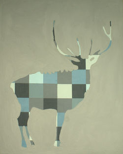 Hjort patchwork blue