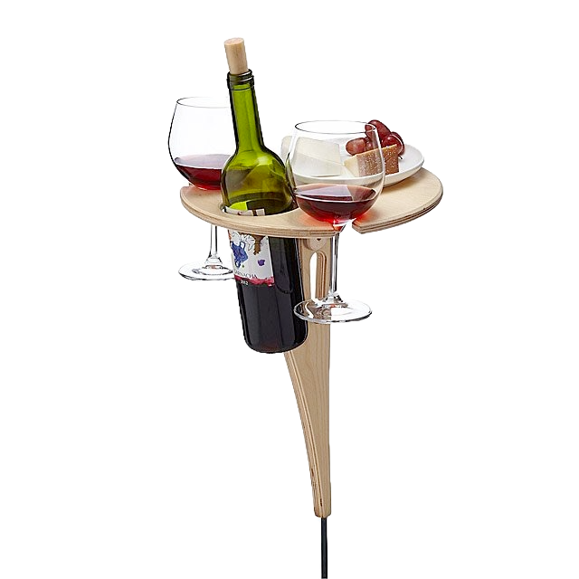 Outdoor wine picnic table