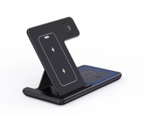 Thumbnail: 15W 3 In 1 LED Foldable Fast Wireless Charger Stand