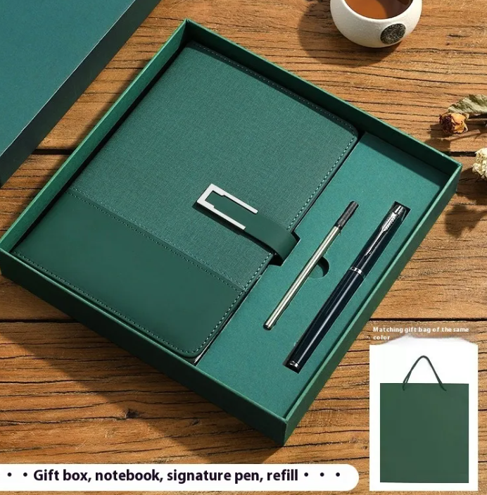 Thumbnail: Business Thickening Notebook Soft Leather High-grade Gift Set