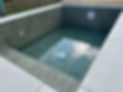 New swimming pool with modern tiling