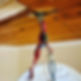 Ceiling wiring with taped terminals