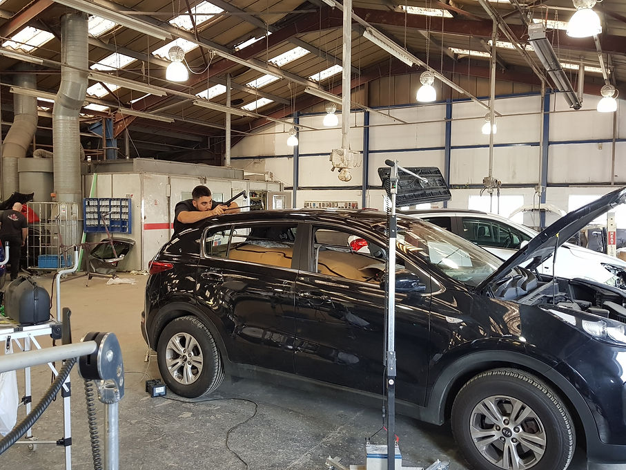 Hail damage repair on Black Mercedes in Barrow Haven, North Lincolnshire