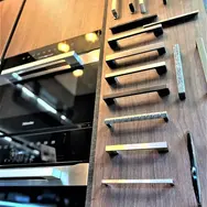 Wine storage drawer integrated into kitchen cabinetry