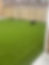 Vibrant green lawn and wooden panel fence in a backyard garden