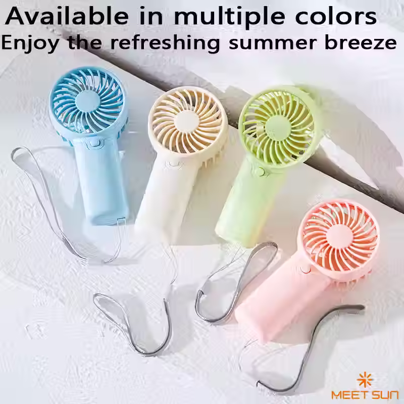 Portable Mini Handheld Fan – Lightweight Cooling Fan with Wrist Strap