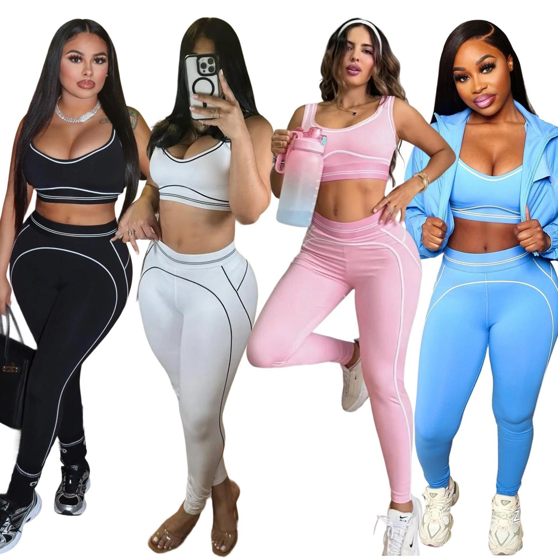 SC Sport Casual Vest Two Piece Pants Set GFTF-1156