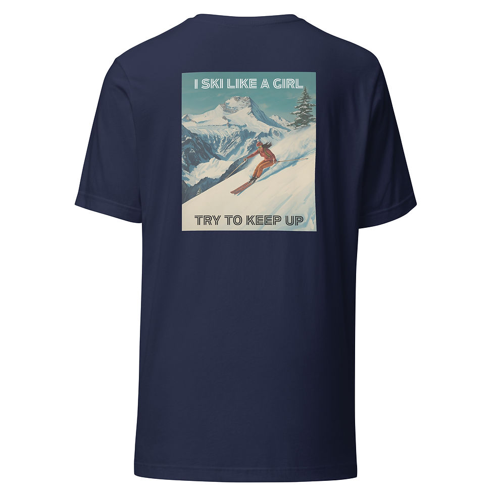 Thumbnail: Ski Like a Girl t-shirt