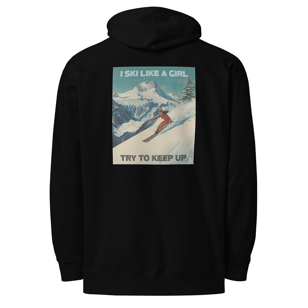 Thumbnail: Ski Like a Girl Hoodie