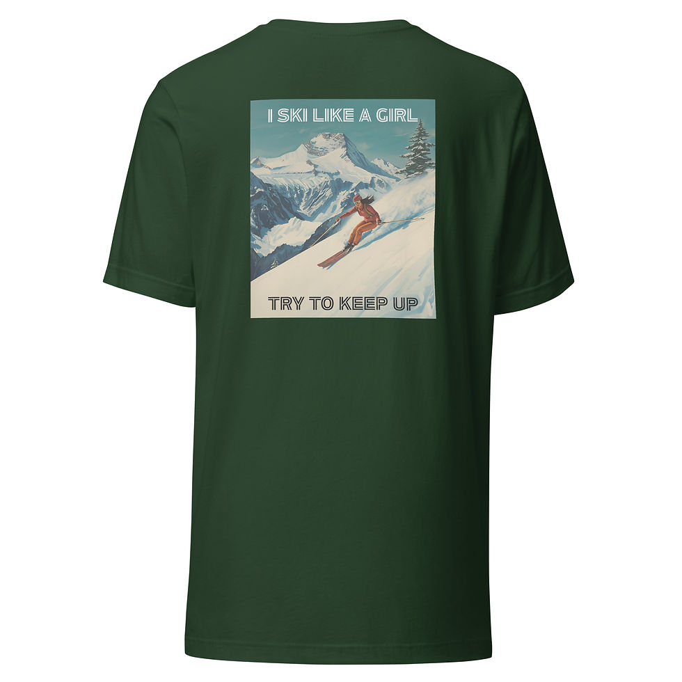 Thumbnail: Ski Like a Girl t-shirt