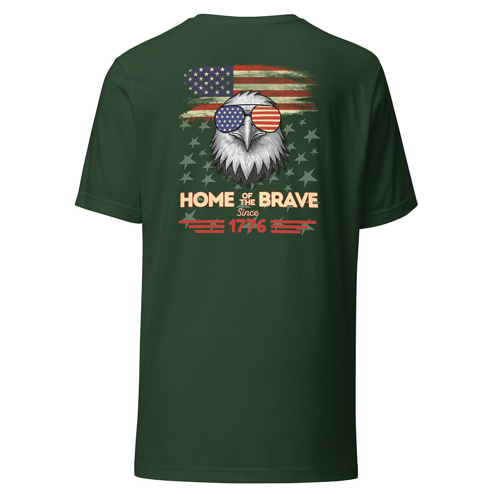 Thumbnail: Home of the Brave Shirt - Back Design