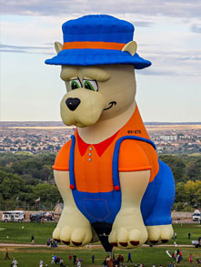 Brazil Balloonist in Air Balloon Festival