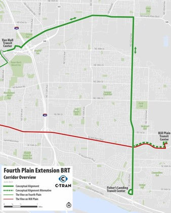 Fourth Plain BRT Extension